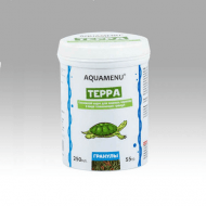 Aquamenu Терра - Корм для водных черепах, гранулы, 55 гр