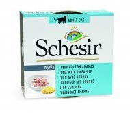 Schesir - Консервы для кошек с тунцом, ананасом и рисом 75гр