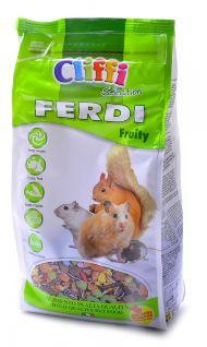 Cliffi Ferdi Fruity Selection - Корм для хомяков, мышей, белок и песчанок с фруктами, грецкими орехами и морковью 700 гр