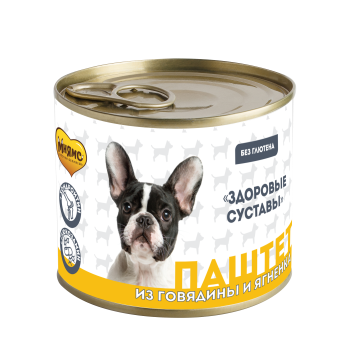 Мнямс - Паштет из говядины и ягненка для собак всех пород «ЗДОРОВЫЕ СУСТАВЫ» 200 г