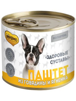Мнямс - Паштет из говядины и ягненка для собак всех пород «ЗДОРОВЫЕ СУСТАВЫ» 200 г