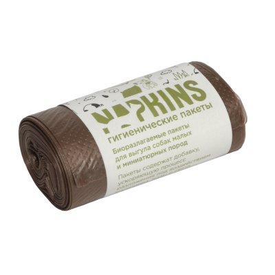 Napkins - Гигиенические пакеты БИОпакеты гигиенические для выгула собак малых пород, коричневые Napkins - Гигиенические пакеты БИОпакеты гигиенические для выгула собак малых пород, коричневые