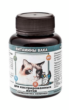 35536.580 Vaka - Vitamini dlya kastrirovannih kotov, 80 tab. kypit v zoomagazine «PetXP» Вака - Витамины для кастрированных котов, 80 таб.