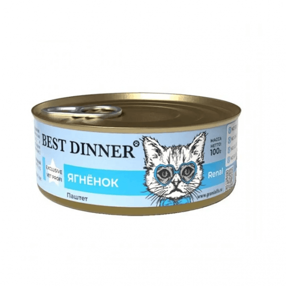 35768.580 Best Dinner Renal - Konservi dlya koshek, s Yagnenkom, 100 gr kypit v zoomagazine «PetXP» Best Dinner Renal - Консервы для кошек, с Ягненком, 100 гр