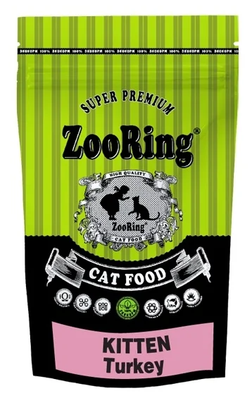 ZooRing - Сухой корм для котят от 3.5 недель, с Индейкой (Kitten Turkey)