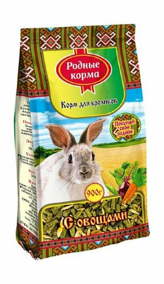 Родные Корма - Корм для кроликов, овощи, 400гр