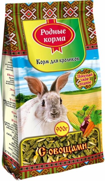 Родные Корма - Корм для кроликов, овощи, 400гр