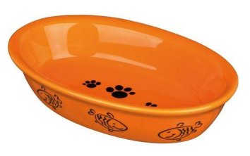 Trixie - Миска керамическая овальная, 0.2 л д.15 *10 см