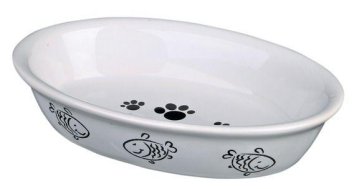Trixie - Миска керамическая овальная, 0.2 л д.15 *10 см