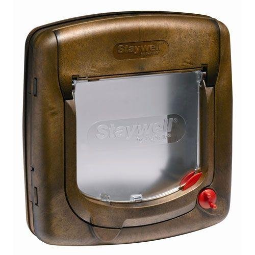PetSafe - дверца магнитная 4 позиции для кошек 252*241 мм под дерево