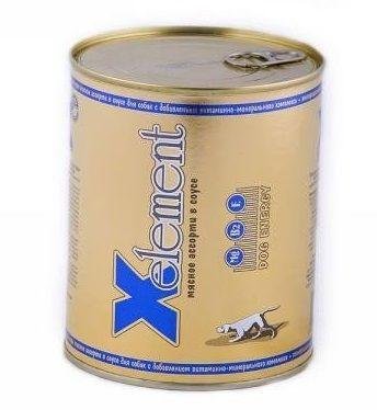 X-Element - Консервы для собак мясное ассорти в соусе