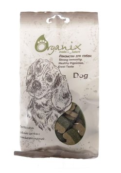 Organix - Лакомство для собак - Зубные щеточки с говядиной и курицей