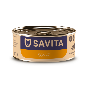 Savita - Консервы для стерилизованных кошек, курица