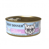 Best Dinner Urinary - Консервы для кошек, Утка с Клюквой, 100 гр
