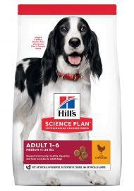 Hill's Science Plan Adult Medium - Сухой корм для взрослых собак средних пород с курицей
