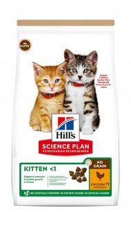 Hill's - Сухой беззерновой корм для котят, с цыпленком 1,5кг