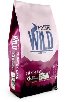 Prime Wild GF Country Game - Сухой корм для котят и кошек с уткой и олениной