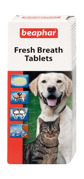10004.580 Beaphar Fresh Breath Tablets - tabletki dlya jivotnih protiv zapaha iz pasti kypit v zoomagazine «PetXP» Beaphar Fresh Breath Tablets - таблетки для животных против запаха из пасти