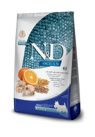 Farmina ND Ocean - Сухой корм для собак мелких пород, треска с апельсинами