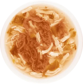 Деревенские Лакомства - Суп для кошек из Курицы с Говядиной и Шпинатом, 4*35 гр