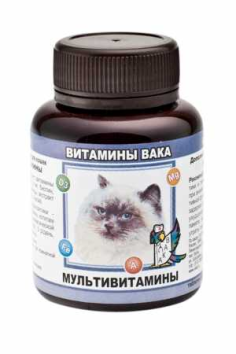 Вака - Мультивитамины для кошек, 80 таб.