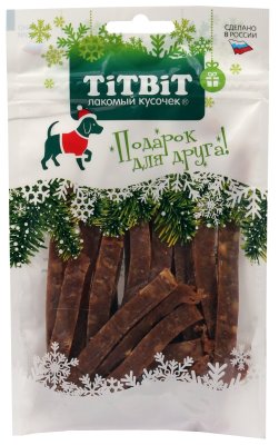TitBit - Новогодняя коллекция - Лакомство для собак, Нарезка из Говядины, 60 гр TitBit - Новогодняя коллекция - Лакомство для собак, Нарезка из Говядины, 60 гр