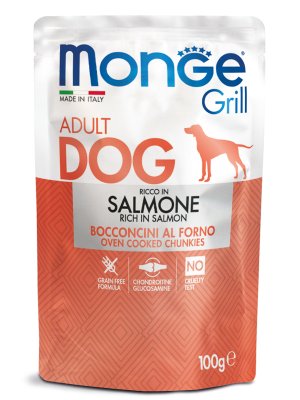 Monge Grill - Паучи для собак с лососем 100гр Monge Grill - Паучи для собак с лососем 100гр