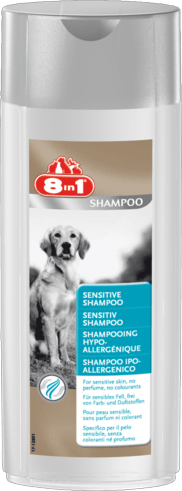 8 в 1 Sensitive Shampoo - Шампунь для собак с чувствительной кожей, 250 мл
