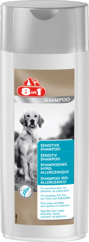 8 в 1 - Sensitive Shampoo - Шампунь для собак с чувствительной кожей, 250 мл