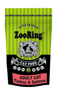 ZooRing Adult Cat Turkey&Salmon - Сухой корм для взрослых кошек, Индейка и Лосось