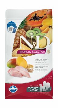Farmina ND Tropical Selection Chicken Adult Medium&Maxi - Сухой корм для собак средних и крупных пород, с курицей