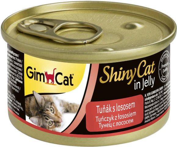 Gimpet ShinyCat - Консервы для кошек, с тунцом и лососем 70гр