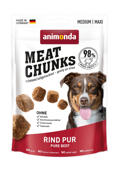 Animonda Meat Chunks - Лакомство для взрослых собак средних и крупных пород с говядиной 86гр