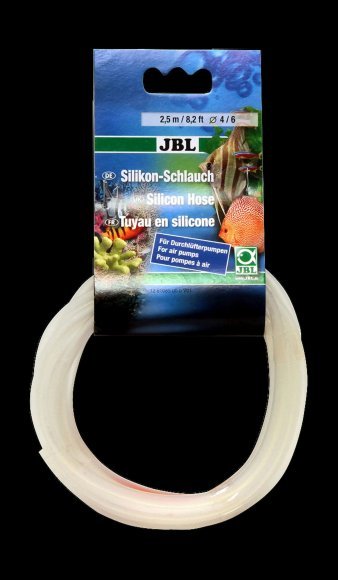 JBL Silicone hose 4/6 - Гибкий силиконовый воздушный шланг, прозрачный, 2,5 м, на подвесе