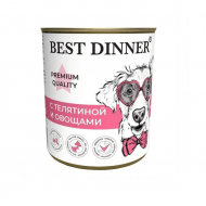 Best Dinner - Консервы для собак, меню №4, Телятина с Овощами, 340 гр