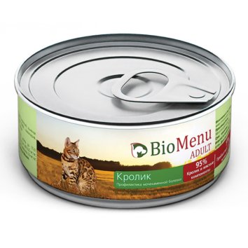 BioMenu - Паштет для кошек с Кроликом 100 гр