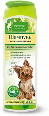 Пчелодар - шампунь для длинношерстных собак с маточным молочком 250 мл Пчелодар - шампунь для длинношерстных собак с маточным молочком 250 мл