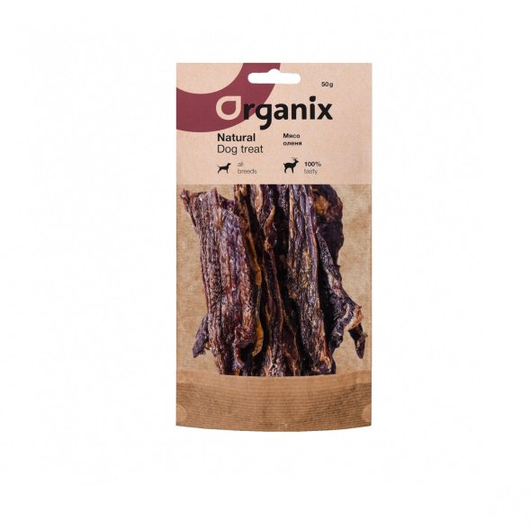 Organix - Лакомство для собак &amp;quot;Мясо Оленя&amp;quot; 50гр
