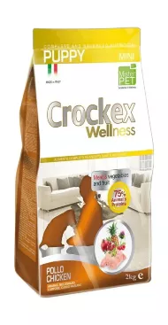 Crockex Wellness - Сухой корм для щенков мелких пород курица с рисом 2 кг