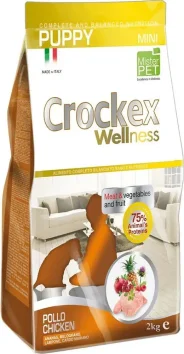 Crockex Wellness - Сухой корм для щенков мелких пород курица с рисом 2 кг