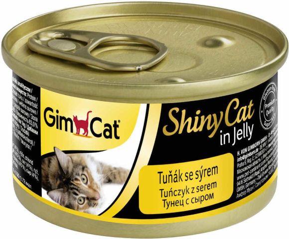 Gimpet ShinyCat - Консервы для кошек, с тунцом и сыром 70гр