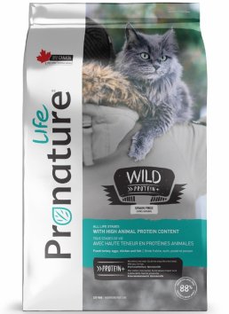 Pronature Life - Беззерновой корм для котят и кошек всех возрастов, с индейкой и черникой
