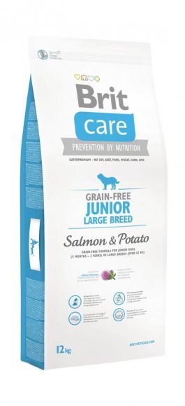 Brit Care Junior Large Breed Salmon & Potato - Сухой корм для щенков крупных пород, с лососем и картофелем