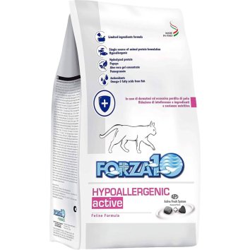 Forza10 Hypoallergenic - Сухой корм для взрослых кошек с проблемами пищевой непереносимости и аллергии, с Рыбой