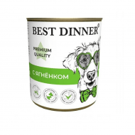 Best Dinner - Консервы для собак, Меню №1, с Ягненком, 340 гр