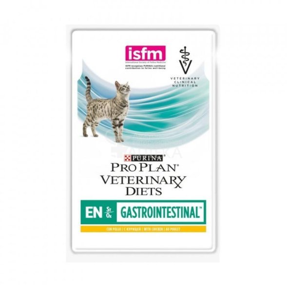Pro Plan (Purina) Diets Gastrointestinal EN - Лечебный влажный корм для кошек при заболевании ЖКТ с курицей 85 гр