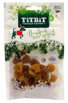 TitBit - Новогодняя коллекция - Лакомство для собак, Нарезка Мясная, 60 гр