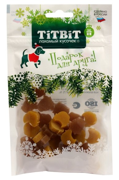 TitBit - Новогодняя коллекция - Лакомство для собак, Нарезка Мясная, 60 гр