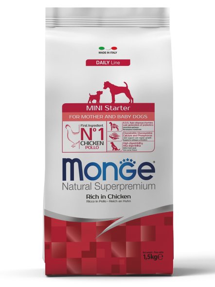 Monge Mini Starter - Сухой корм для щенков мелких пород 1,5 кг