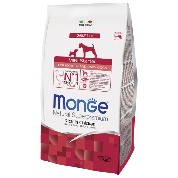Monge Mini Starter - Сухой корм для щенков мелких пород 1,5 кг